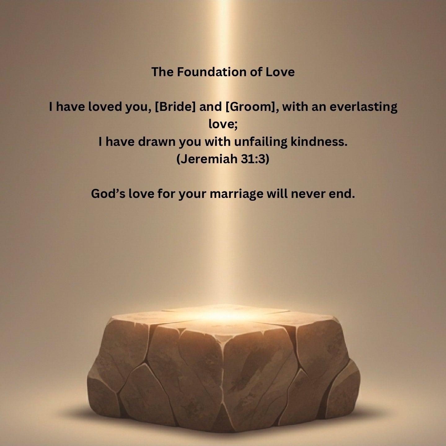 Personalized A Love Anchored in Faith: Bible Promises for Your Marriage