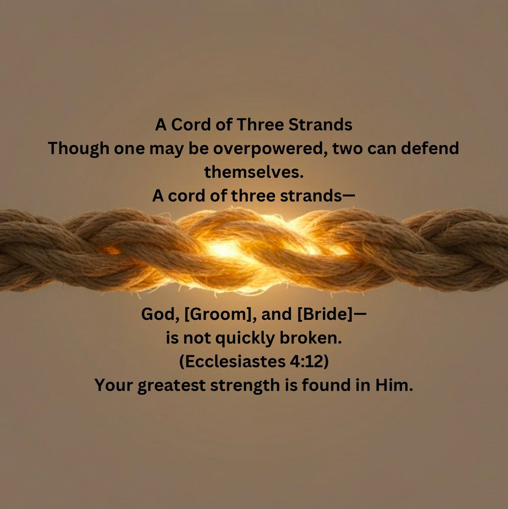 Personalized A Love Anchored in Faith: Bible Promises for Your Marriage