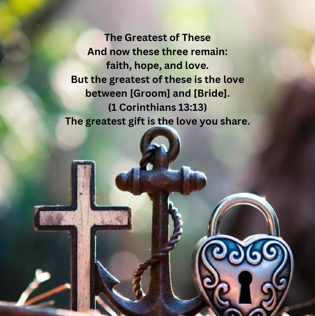 Personalized A Love Anchored in Faith: Bible Promises for Your Marriage