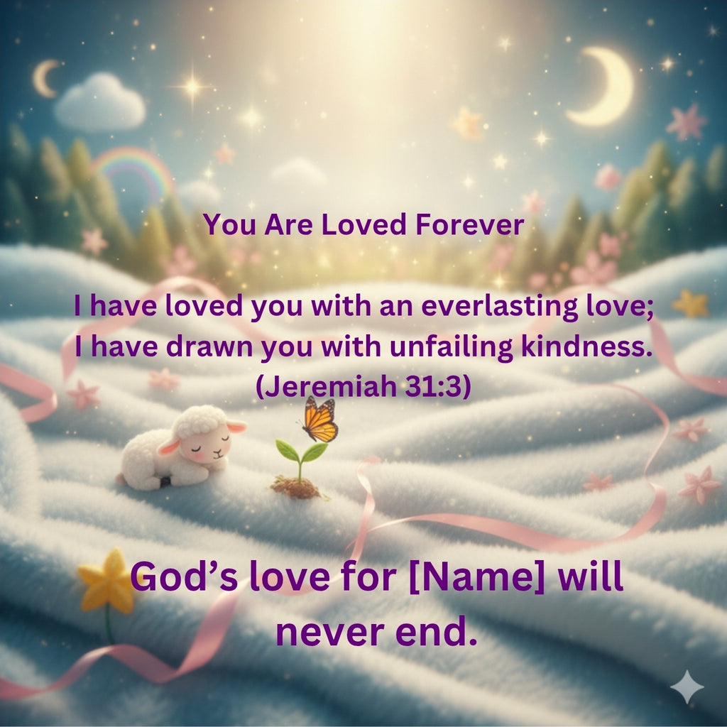Personalized You Are Loved Bible Blessings