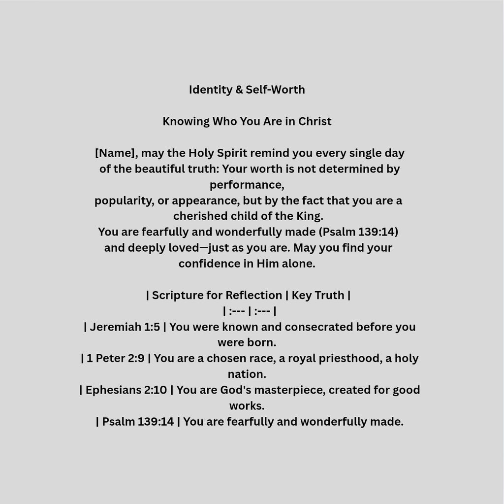 Personalized Blessings for Teens: Navigating Your Teen Years