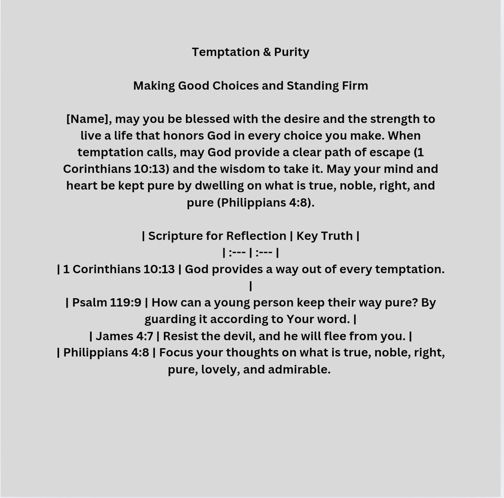 Personalized Blessings for Teens: Navigating Your Teen Years