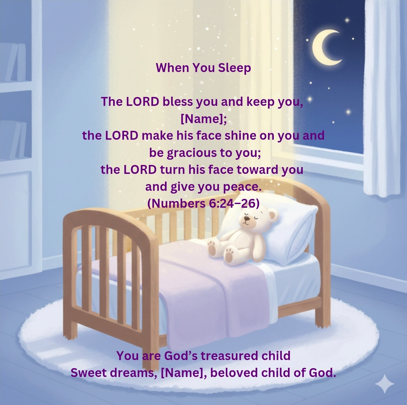 Personalized You Are Loved Bible Blessings