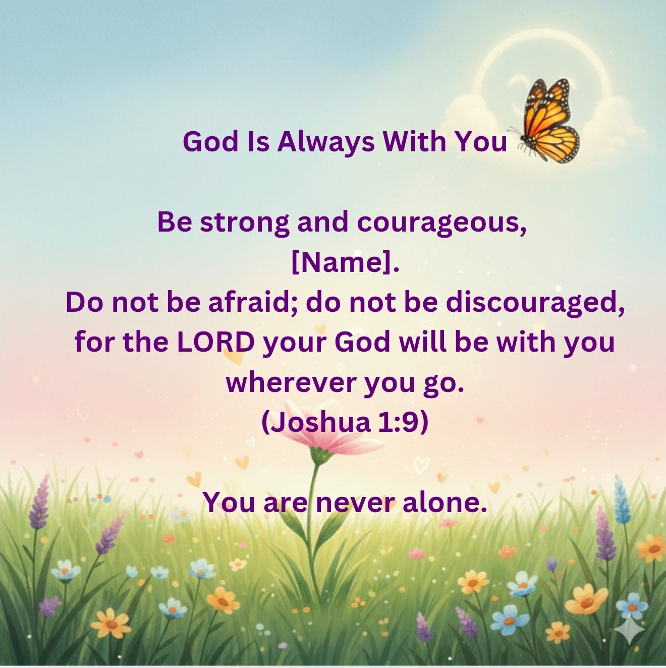 Personalized You Are Loved Bible Blessings