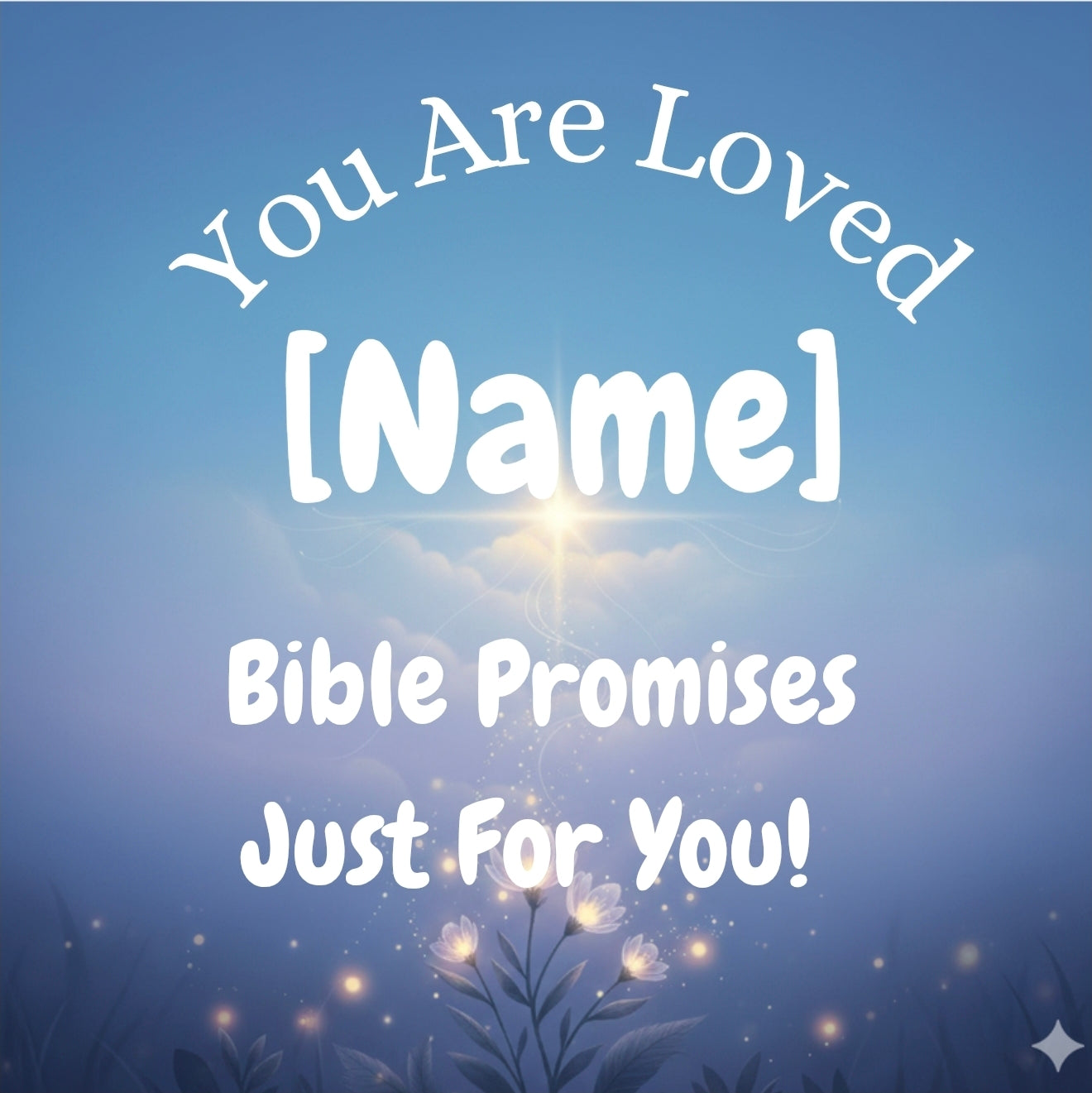 Personalized You Are Loved Bible Blessings