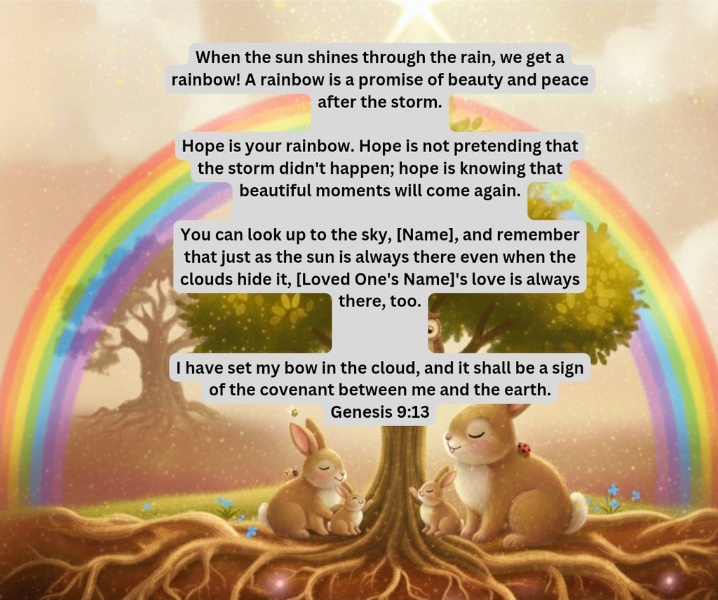 Personalized Sunshine After the Clouds: Grief After Losing a Loved One